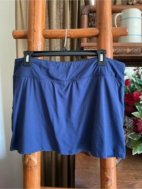Beach House Navy Blue Active Swim Skirt